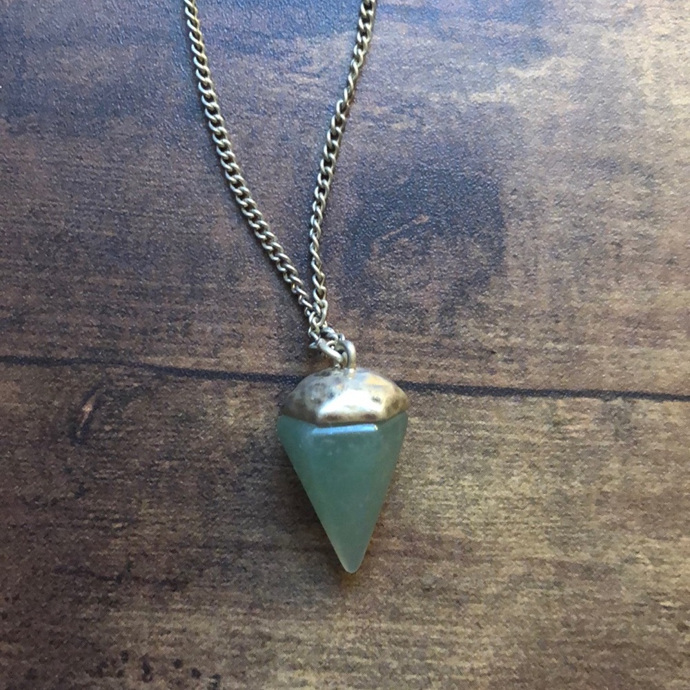 Green Imitation Jade Necklace